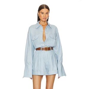 Helsa Linen Shorts XS 🩵👼🏼🪽Brand New with tags never worn sold out everywhere